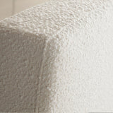 Cloud2 43" Low Profile Bed in Ivory Boucle Fabric