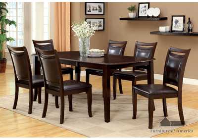 Woodside Dark Cherry Extension Leaf Dining Table w/4 Side Chair