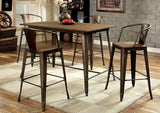Cooper ll Elm & Metal Counter Table w/4 Counter Chair
