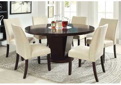 Cimma Espresso Dining Table w/4 Side Chair