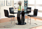 CM3825BK-RPT-TABLE Lodia II Black Counter Table w/4 Counter Chair