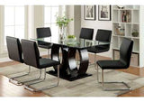 CM3825BK-T-TABLE Lodia I Black Dining Table w/4 Side Chair