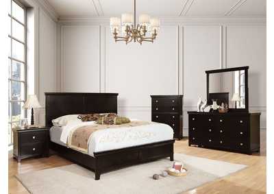 Pebble Espresso Dresser and Mirror