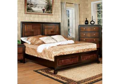 Patra Acacia Walnut Dresser and Mirror