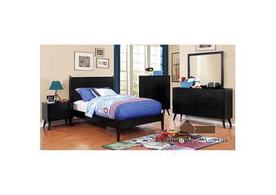 Lennart II Black Dreseser w/Mirror