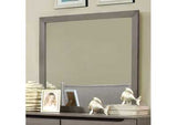 Lennart I Gray Full Platform Bed w/Dresser and Mirror