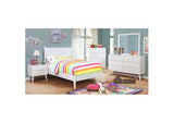 Lennart II White Dresser and Mirror