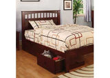 Carus Cherry Twin Platform Bed w/Dresser and Mirror