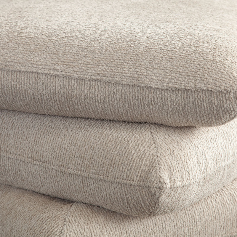 Code Three-Tiered Cushion Ottoman in Birch Performance Fabric