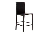 CR-K2289-24-6 Sunset Trading Juno 24" Black Barstools | Set of 6 | Counter Height Dining Stools with Powder Coated Metal Legs | Dining Room, Home Bar, Kitchen Island Seating