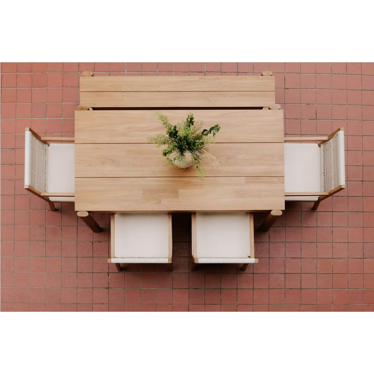 CV-1021-24 Tempo Outdoor Dining Bench Natural