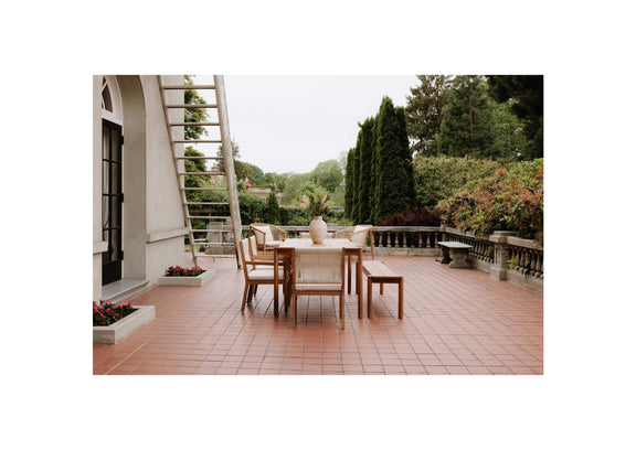CV-1021-24 Tempo Outdoor Dining Bench Natural