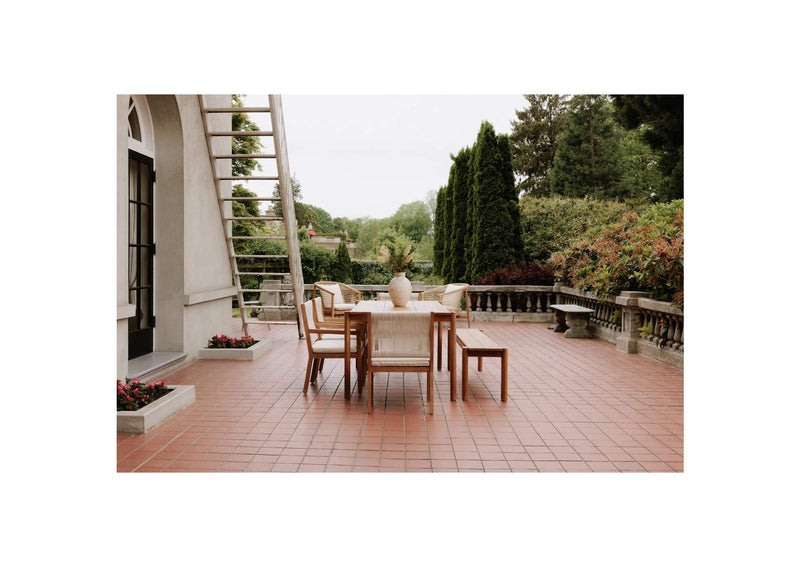 CV-1021-24 Tempo Outdoor Dining Bench Natural