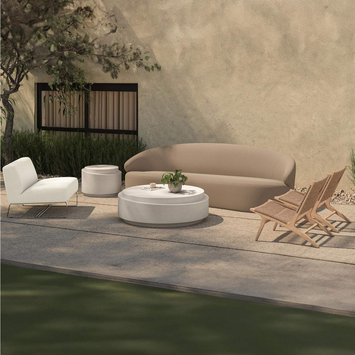 CV-1022-03 Palma Outdoor Lounge Chair Warm Brown