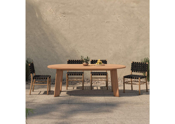 CV-1025-24 Delta Oval Outdoor Dining Table Natural