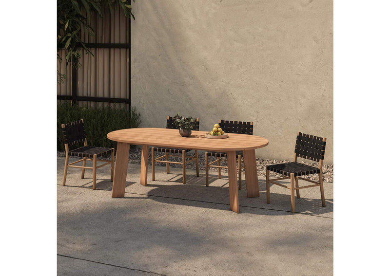 CV-1025-24 Delta Oval Outdoor Dining Table Natural