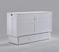 Clover Murphy Cabinet Bed in White Finish for Minimalist and Modern Interiors