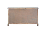 CC-CAB1706S-DW Sunset Trading Cottage Glazed Credenza | Driftwood Brown