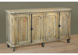 CC-CAB291S-DW Sunset Trading Cottage Credenza | Driftwood Brown