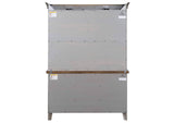 DLU-CG-BH-GO Sunset Trading Country Grove Buffet and Hutch | Distressed Gray and Brown Wood