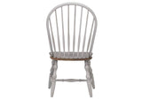 DLU-CG-C30-GO-2 Sunset Trading Country Grove Windsor Dining Chair | Distressed Gray and Brown Wood | Set of 2
