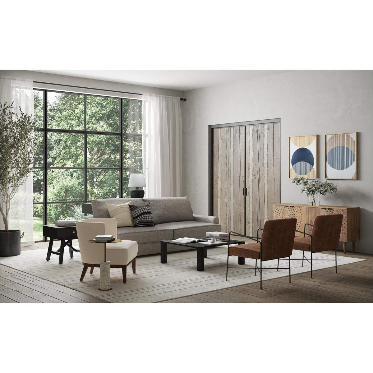 DD-1035-29 Infinity Sideboard Light Grey