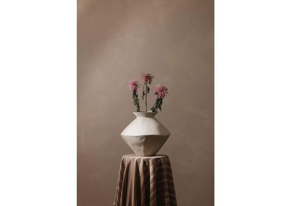 DD-1036-18 Raja Medium Decorative Vessel White