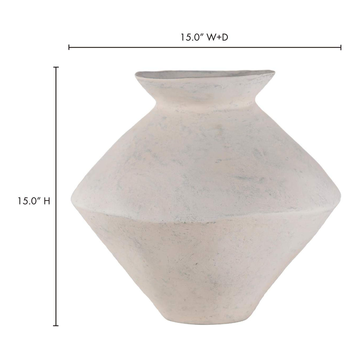 DD-1036-18 Raja Medium Decorative Vessel White