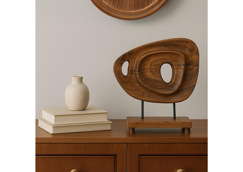 DD-1054-03 Saddler Sculpture Natural Acacia