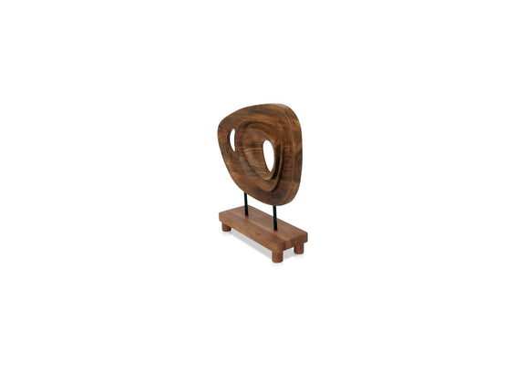 DD-1054-03 Saddler Sculpture Natural Acacia