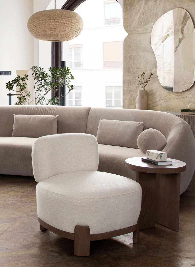 Dove Armless Accent Chair