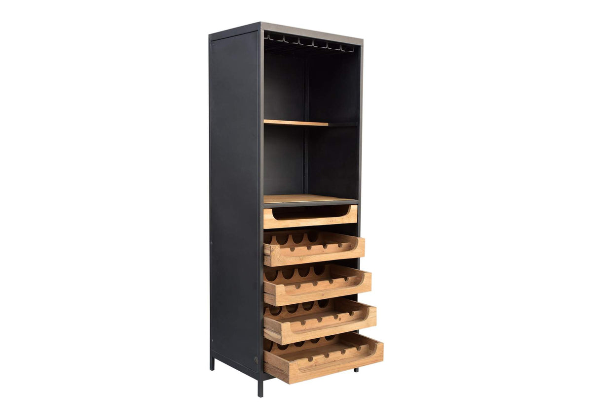 DR-1322-24 Chefs Teak Wine Bar Natural