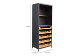 DR-1322-24 Chefs Teak Wine Bar Natural