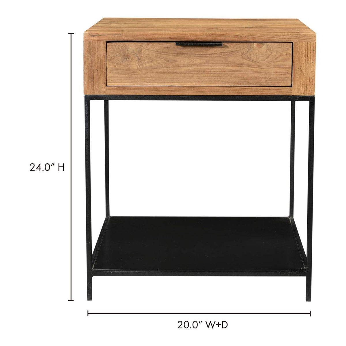 DR-1323-24 Joliet Side Table Natural