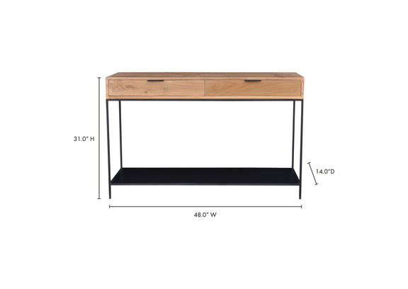 DR-1325-24 Joliet Console Table Natural