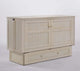 Daisy Murphy Cabinet Bed in Buttercream Finish - Space-Saving Furniture