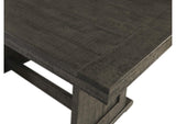 VH-1890-G Sunset Trading Sunny Dining Nook Table Set | Distressed Grey Wood | Kitchen Corner Storage Bench Seating