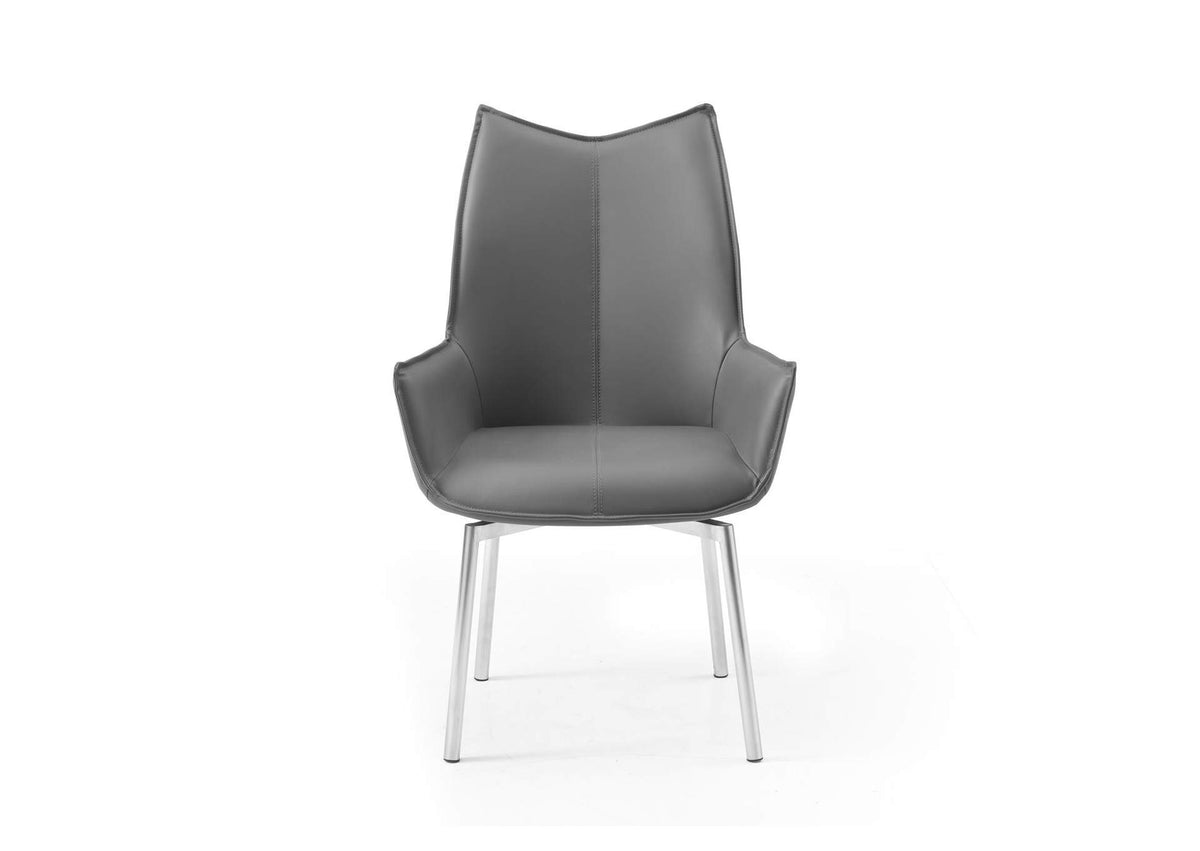 i36557 1218 swivel dining chair Dark Grey