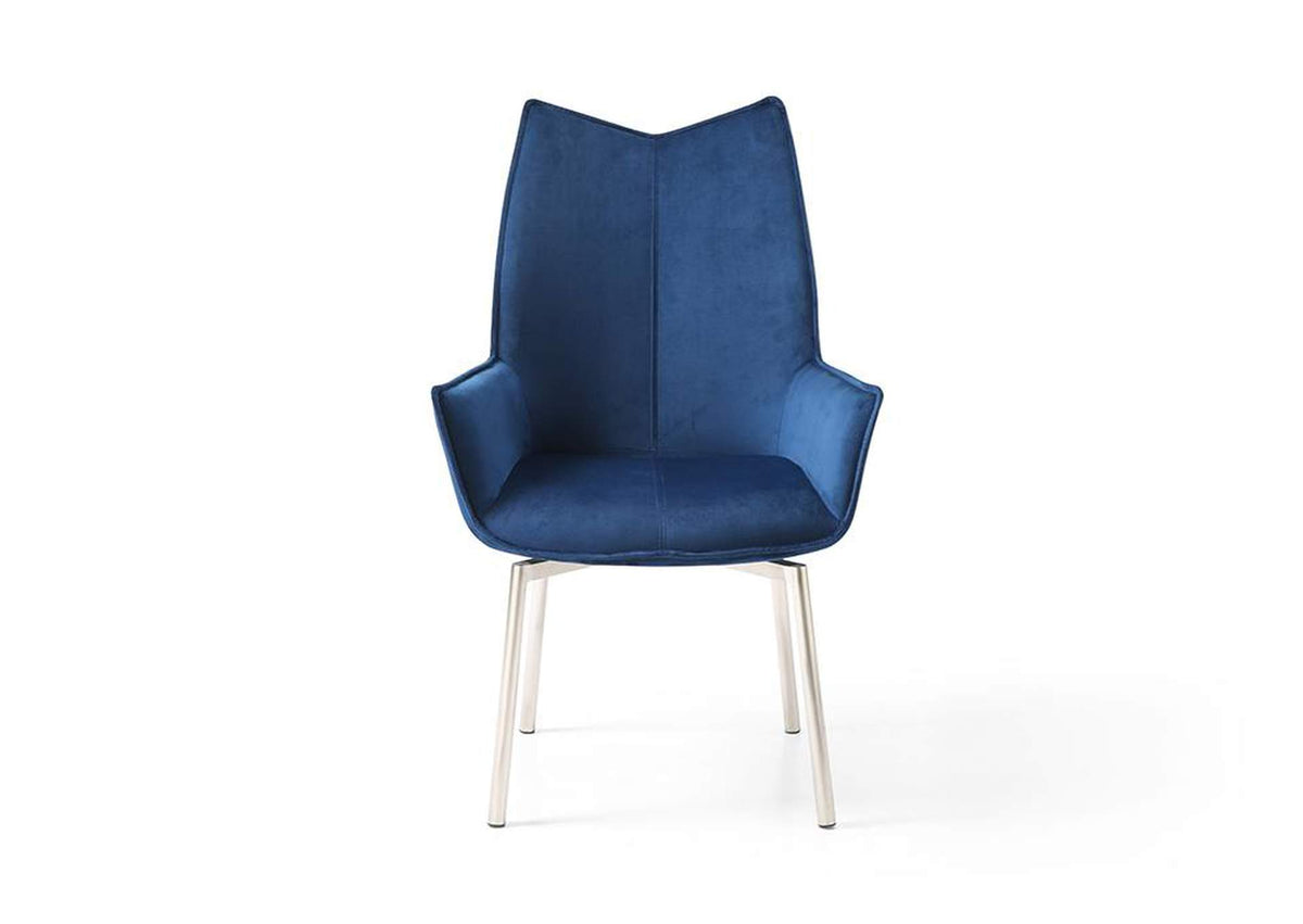 i36558 1218 swivel dining chair Navy Blue Fabric