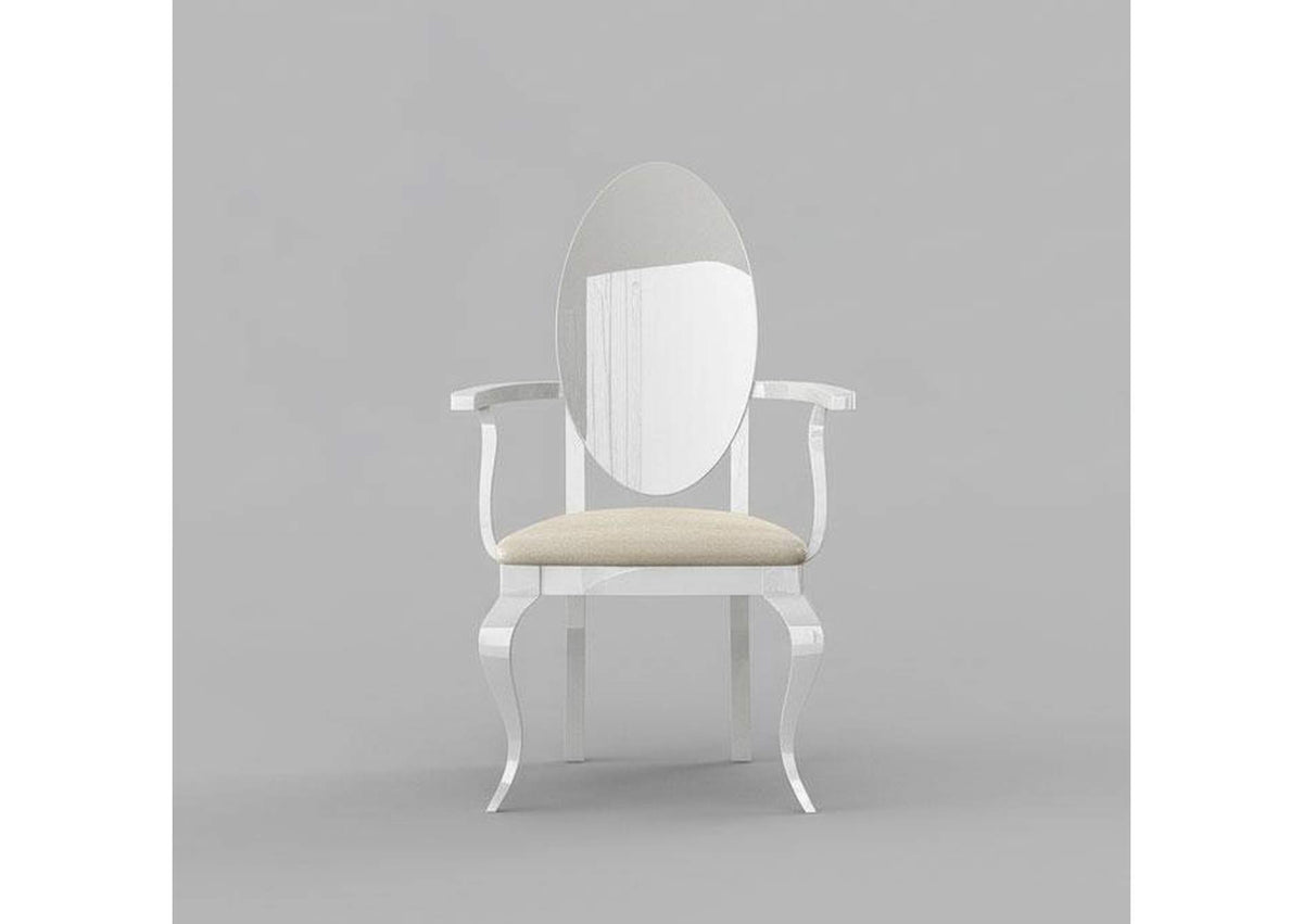 i24073 Carmen White Armchair