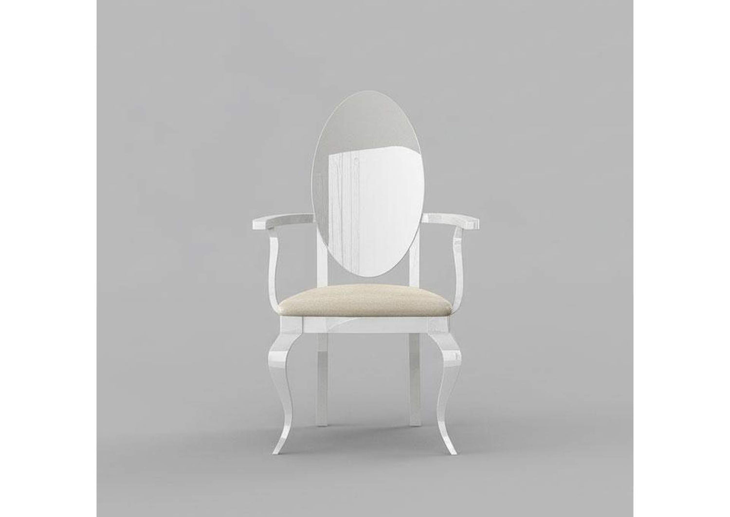 i24073 Carmen White Armchair