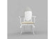 i24073 Carmen White Armchair