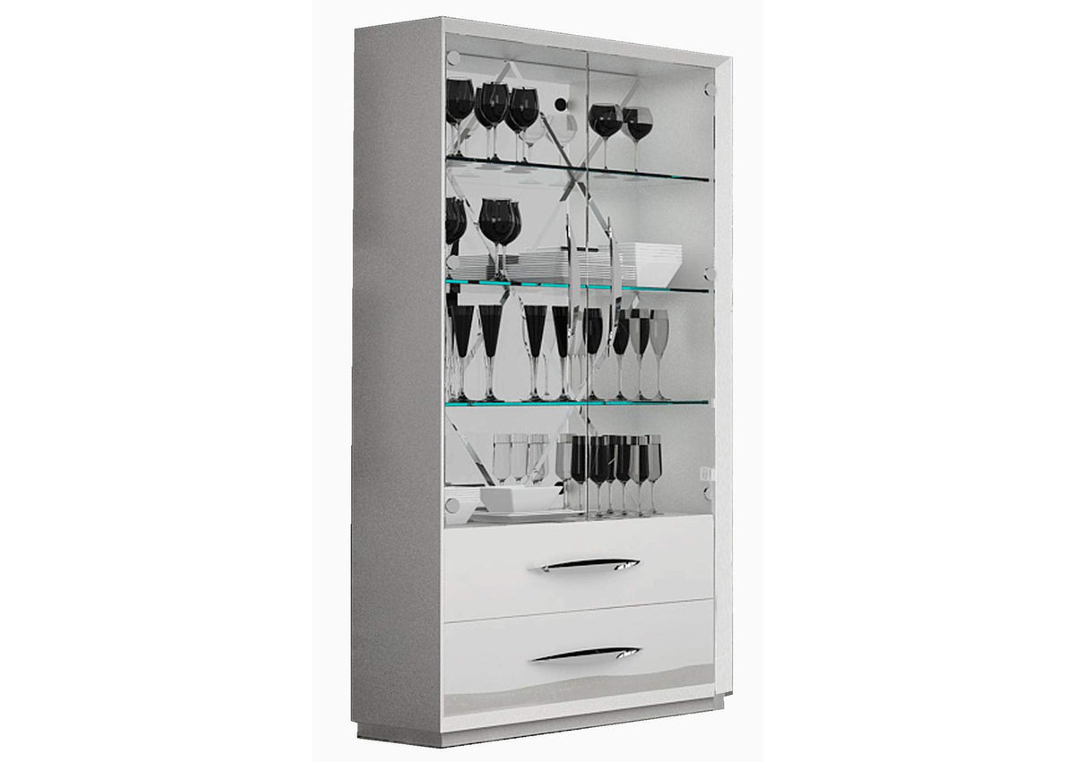 i24036 Carmen 2 Door Curio White
