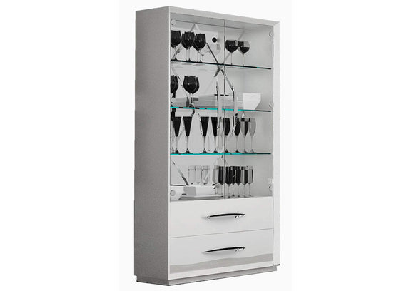 i24036 Carmen 2 Door Curio White