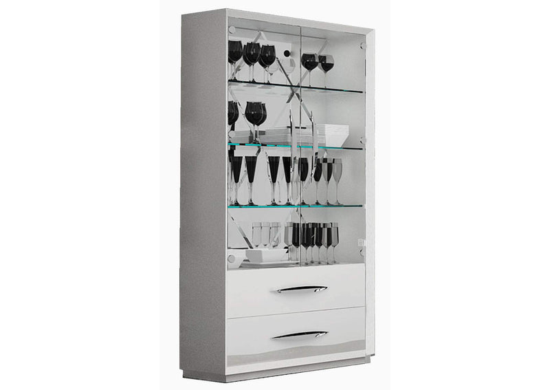 i24036 Carmen 2 Door Curio White
