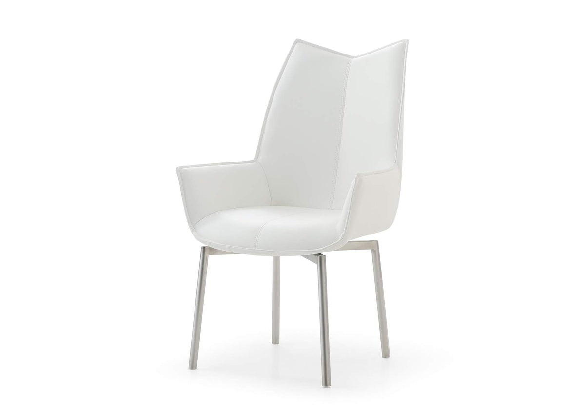 i30924 1218 swivel dining chair White