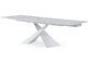 i38219 9113 White 63" Dining Table w/ext