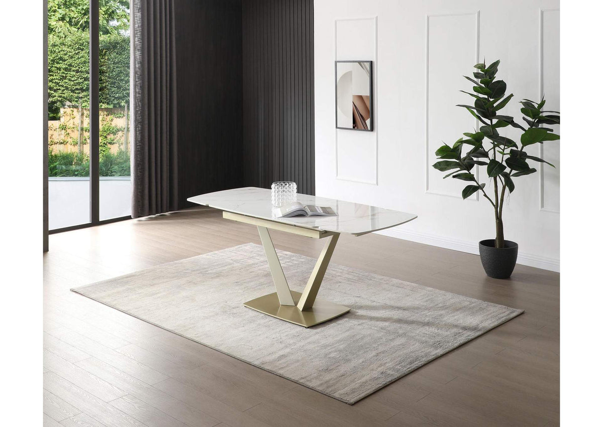 i38315 109 Golden Dining Table