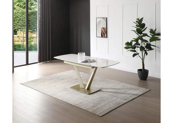 i38315 109 Golden Dining Table
