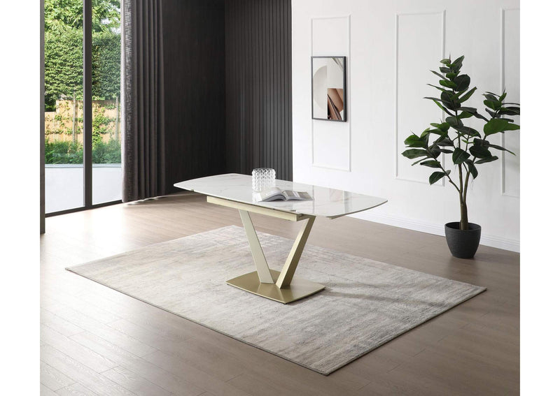 i38315 109 Golden Dining Table